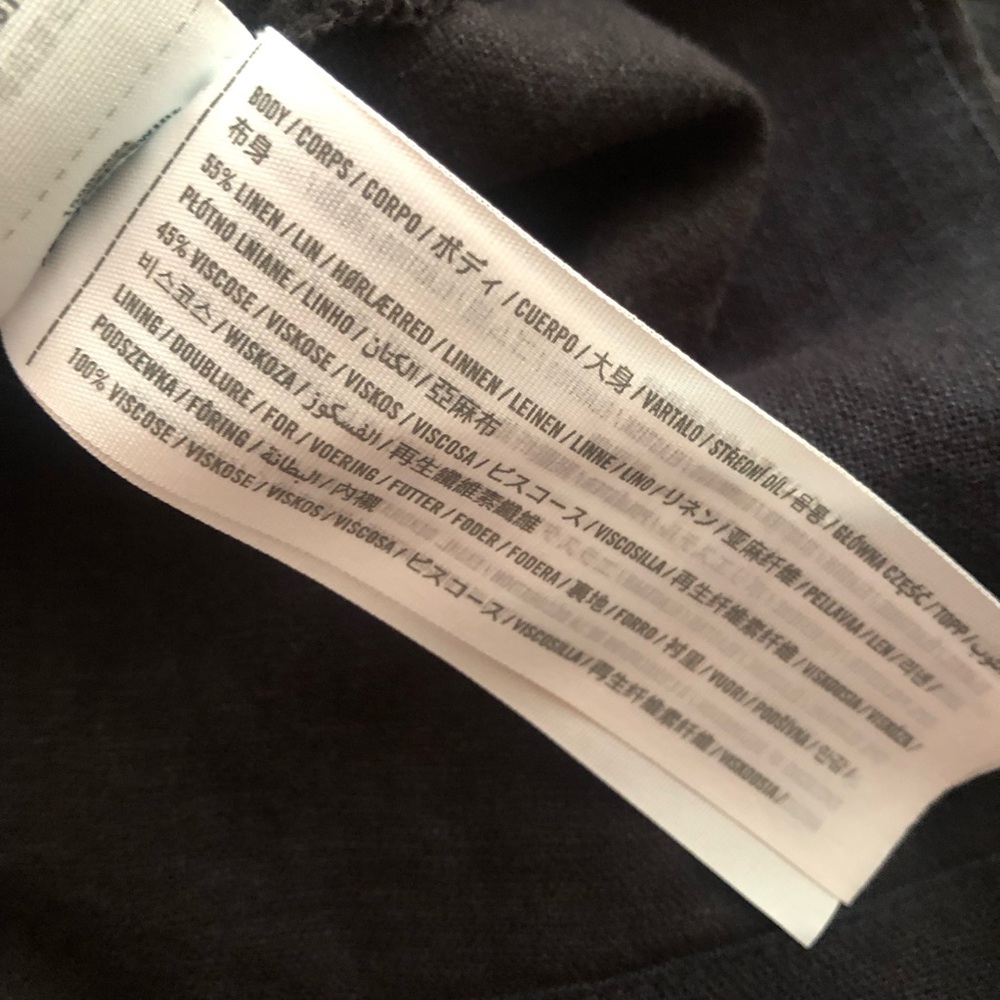 New: Abercrombie & Fitch Scrunch Strap Linen Blend Midi Maxi Dress. Size Small - Picture 12 of 13